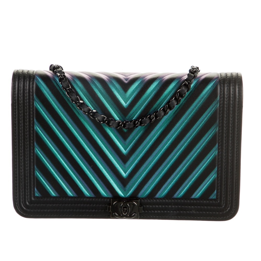 Chanel Iridescent Boy Wallet On Chain
